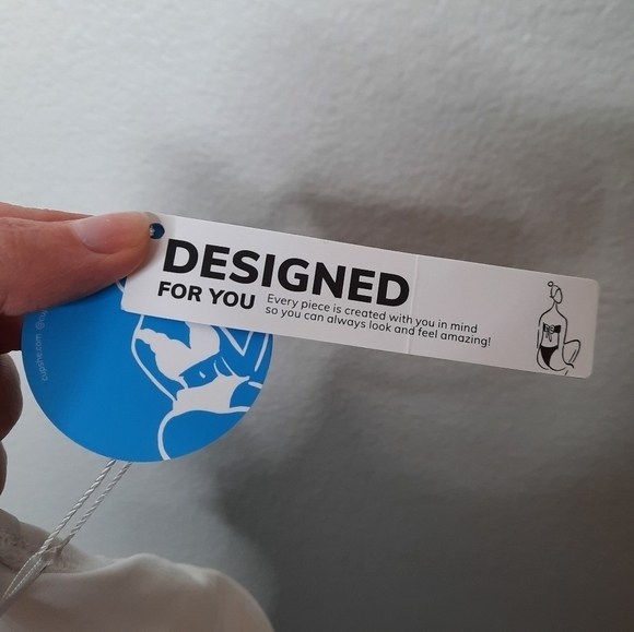 CUPSHE Blue and White Tie Waist One Piece Swimsuit M NWT - Picture 6 of 6